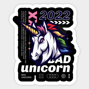 Bad Unicorn Sticker